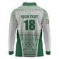 Custom Zimbabwe Sables Rugby Long Sleeve Polo Shirt African Patterns - African Pride
