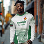 Custom Zimbabwe Sables Rugby Long Sleeve Shirt African Patterns - African Pride