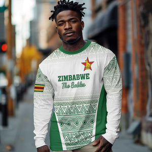 Custom Zimbabwe Sables Rugby Long Sleeve Shirt African Patterns - African Pride