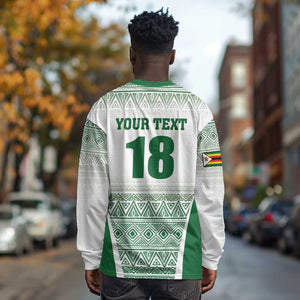 Custom Zimbabwe Sables Rugby Long Sleeve Shirt African Patterns - African Pride
