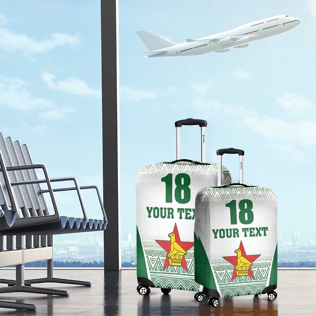 Custom Zimbabwe Sables Rugby Luggage Cover African Patterns - African Pride