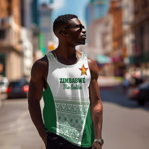 Custom Zimbabwe Sables Rugby Men Tank Top African Patterns - African Pride
