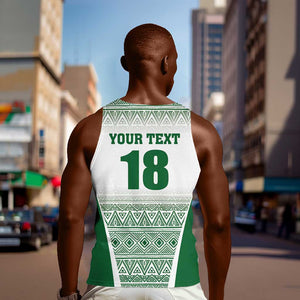 Custom Zimbabwe Sables Rugby Men Tank Top African Patterns - African Pride