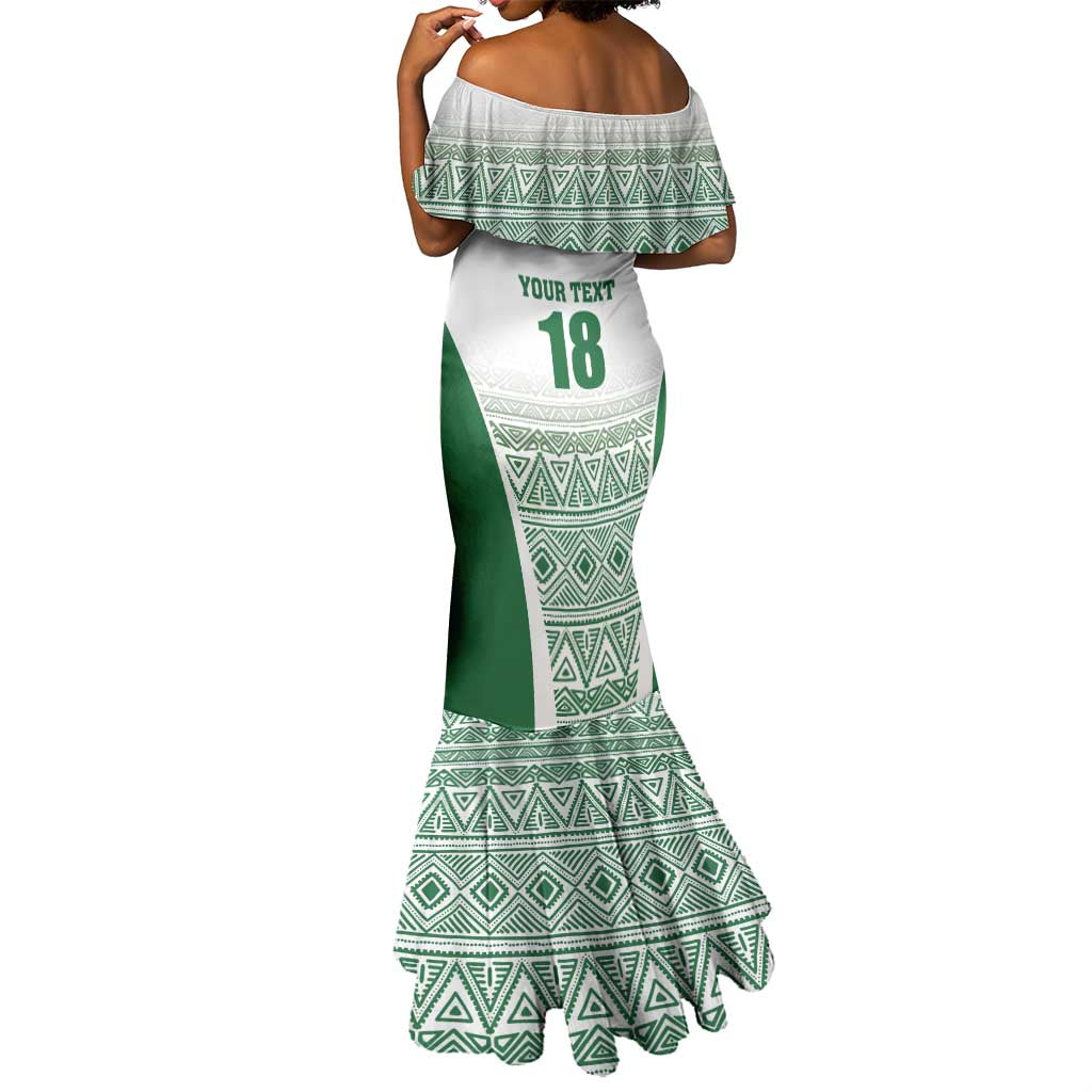 Custom Zimbabwe Sables Rugby Mermaid Dress African Patterns - African Pride