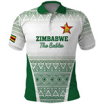 Custom Zimbabwe Sables Rugby Polo Shirt African Patterns - African Pride