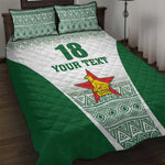 Custom Zimbabwe Sables Rugby Quilt Bed Set African Patterns - African Pride