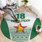 Custom Zimbabwe Sables Rugby Round Carpet African Patterns - African Pride
