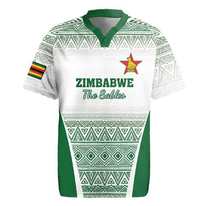 Custom Zimbabwe Sables Rugby Rugby Jersey African Patterns - African Pride