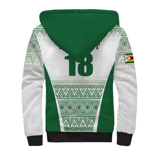 Custom Zimbabwe Sables Rugby Sherpa Hoodie African Patterns - African Pride