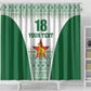 Custom Zimbabwe Sables Rugby Shower Curtain African Patterns - African Pride