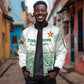 Custom Zimbabwe Sables Rugby Sleeve Zip Bomber Jacket African Patterns - African Pride