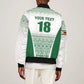 Custom Zimbabwe Sables Rugby Sleeve Zip Bomber Jacket African Patterns - African Pride