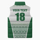 Custom Zimbabwe Sables Rugby Sleeveless Puffer Jacket African Patterns