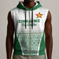 Custom Zimbabwe Sables Rugby Sleeveless Zip Hoodie African Patterns - African Pride