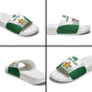 Custom Zimbabwe Sables Rugby Slide Sandals African Patterns