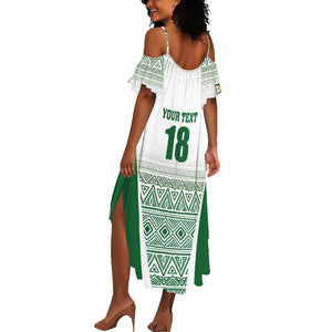 Custom Zimbabwe Sables Rugby Summer Maxi Dress African Patterns - African Pride