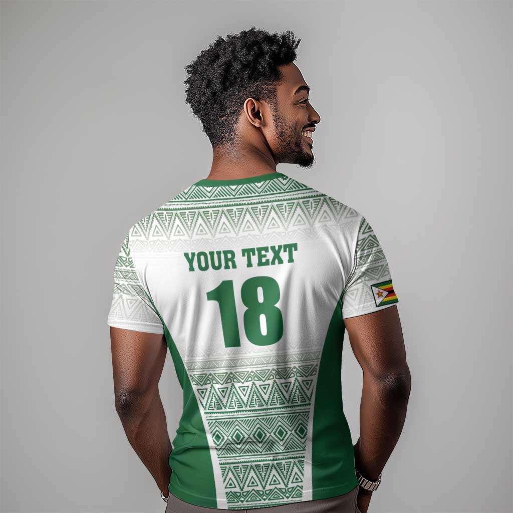 Custom Zimbabwe Sables Rugby T shirt African Patterns - African Pride