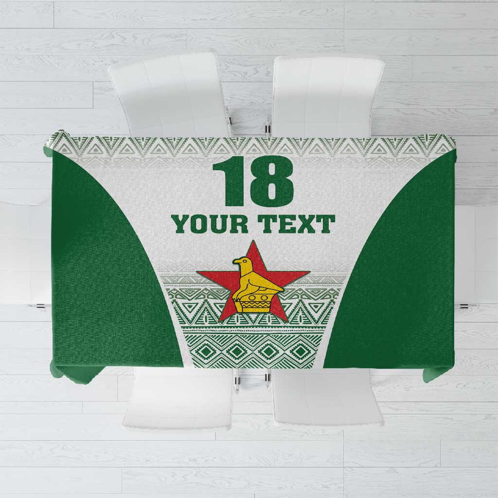 Custom Zimbabwe Sables Rugby Tablecloth African Patterns - African Pride