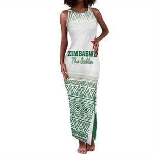 Custom Zimbabwe Sables Rugby Tank Maxi Dress African Patterns - African Pride