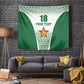 Custom Zimbabwe Sables Rugby Tapestry African Patterns - African Pride