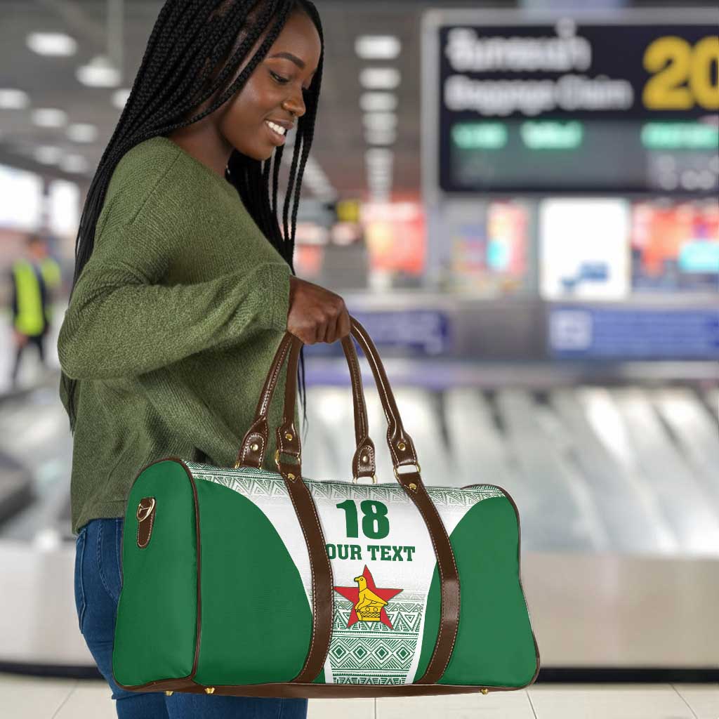 Custom Zimbabwe Sables Rugby Travel Bag African Patterns