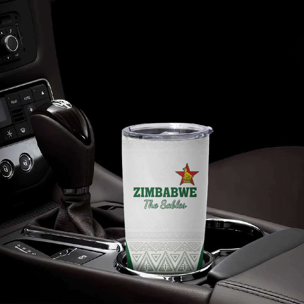 Custom Zimbabwe Sables Rugby Tumbler Cup African Patterns - African Pride