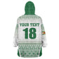 Custom Zimbabwe Sables Rugby Wearable Blanket Hoodie African Patterns - African Pride