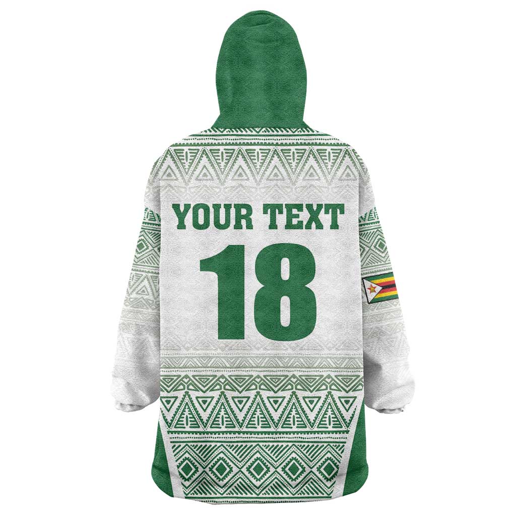 Custom Zimbabwe Sables Rugby Wearable Blanket Hoodie African Patterns - African Pride