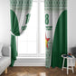 Custom Zimbabwe Sables Rugby Window Curtain African Patterns - African Pride