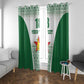 Custom Zimbabwe Sables Rugby Window Curtain African Patterns - African Pride