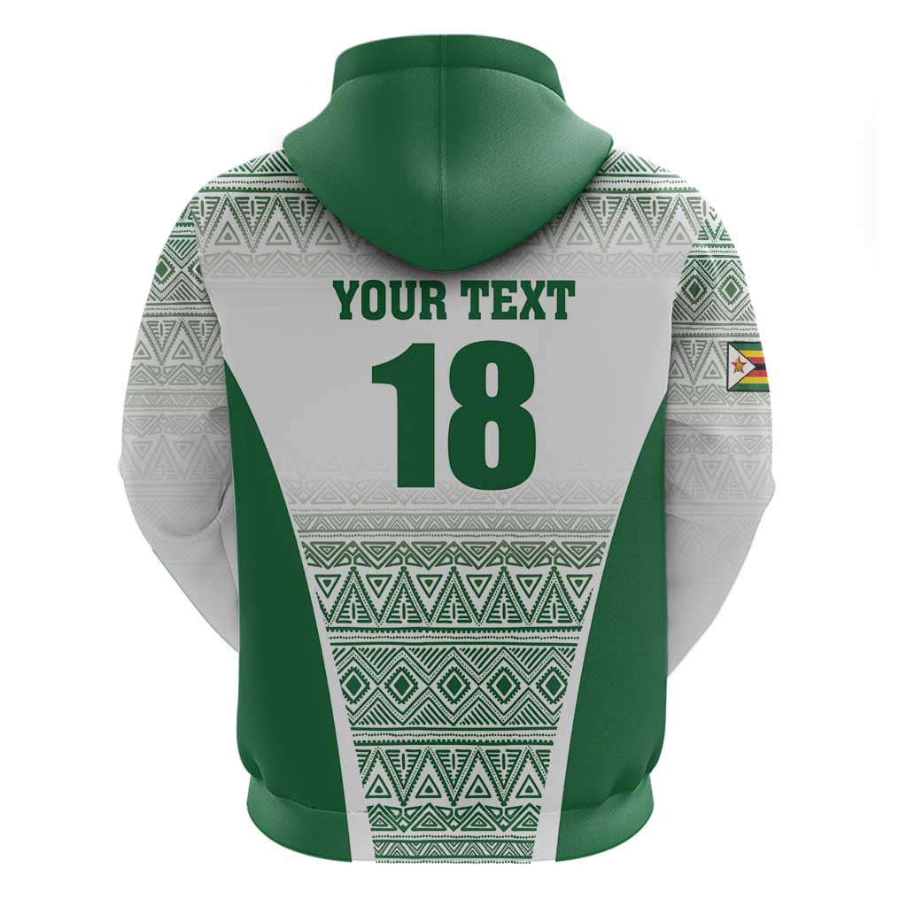 Custom Zimbabwe Sables Rugby Zip Hoodie African Patterns - African Pride