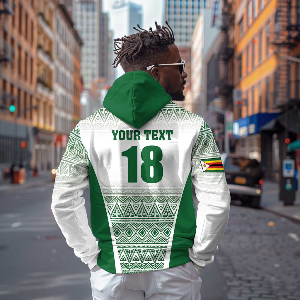 Custom Zimbabwe Sables Rugby Zip Hoodie African Patterns - African Pride