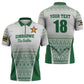 Custom Zimbabwe Sables Rugby Zipper Polo Shirt African Patterns