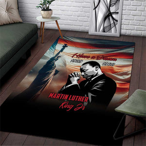 Happy MLK Day Area Rug Black Americans Leaders I Have a Dream