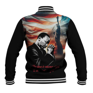 Happy MLK Day Baseball Jacket Black Americans Leaders I Have a Dream