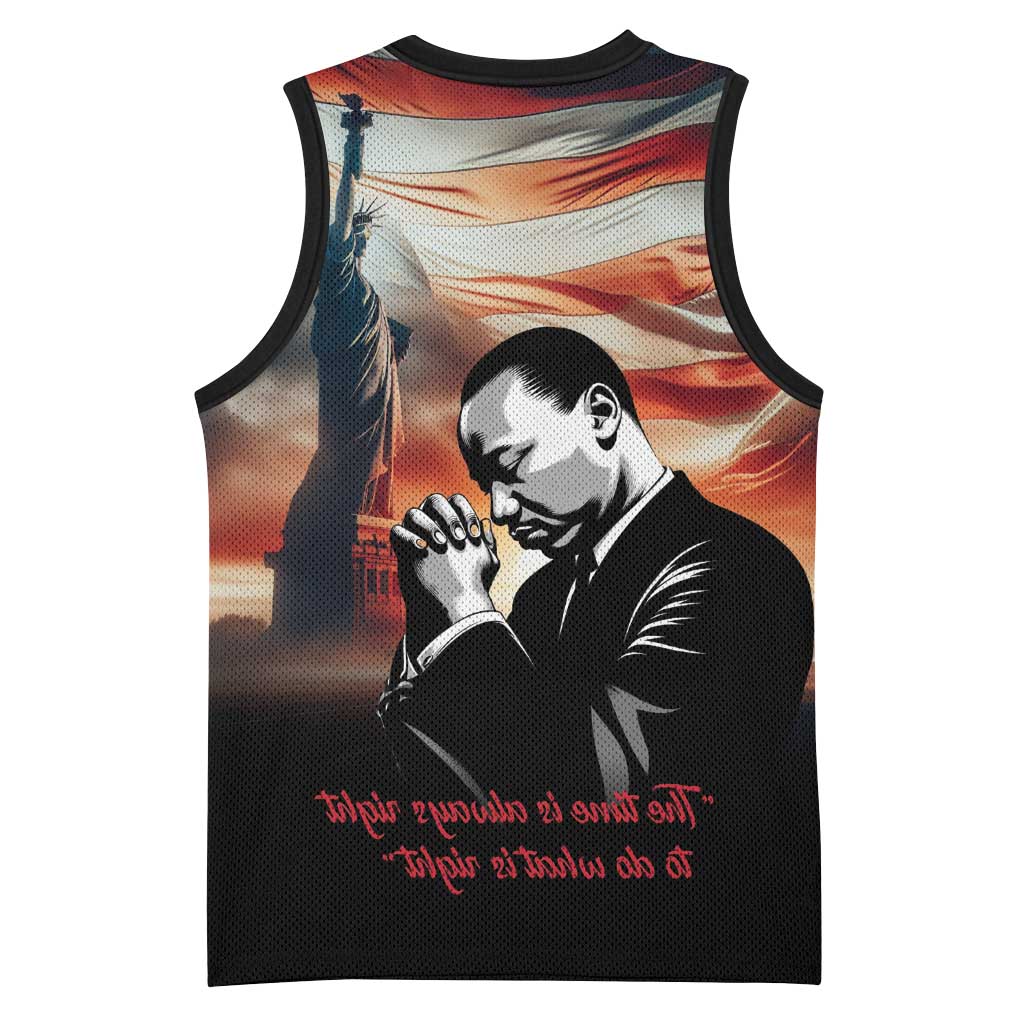 Happy MLK Day Basketball Jersey Black Americans Leaders I Have a Dream - African Pride