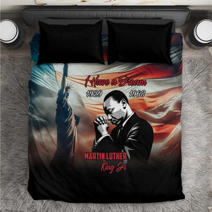 Happy MLK Day Bedding Set Black Americans Leaders I Have a Dream