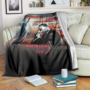 Happy MLK Day Blanket Black Americans Leaders I Have a Dream