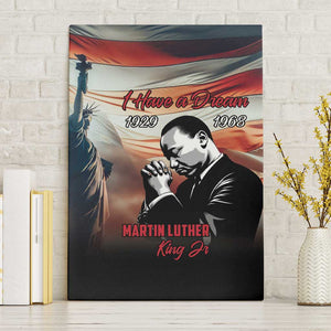 Happy MLK Day Canvas Wall Art Black Americans Leaders I Have a Dream