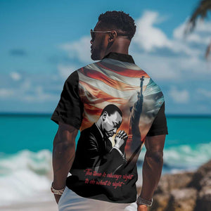 Happy MLK Day Hawaiian Shirt Black Americans Leaders I Have a Dream