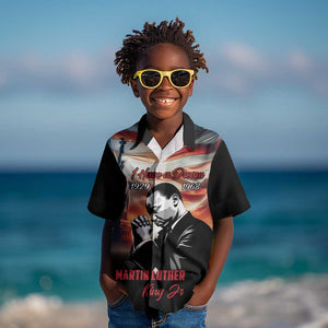 Happy MLK Day Kid Hawaiian Shirt Black Americans Leaders I Have a Dream