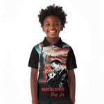 Happy MLK Day Kid Polo Shirt Black Americans Leaders I Have a Dream