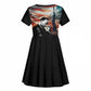 Happy MLK Day Kid Short Sleeve Dress Black Americans Leaders I Have a Dream