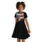 Happy MLK Day Kid Short Sleeve Dress Black Americans Leaders I Have a Dream