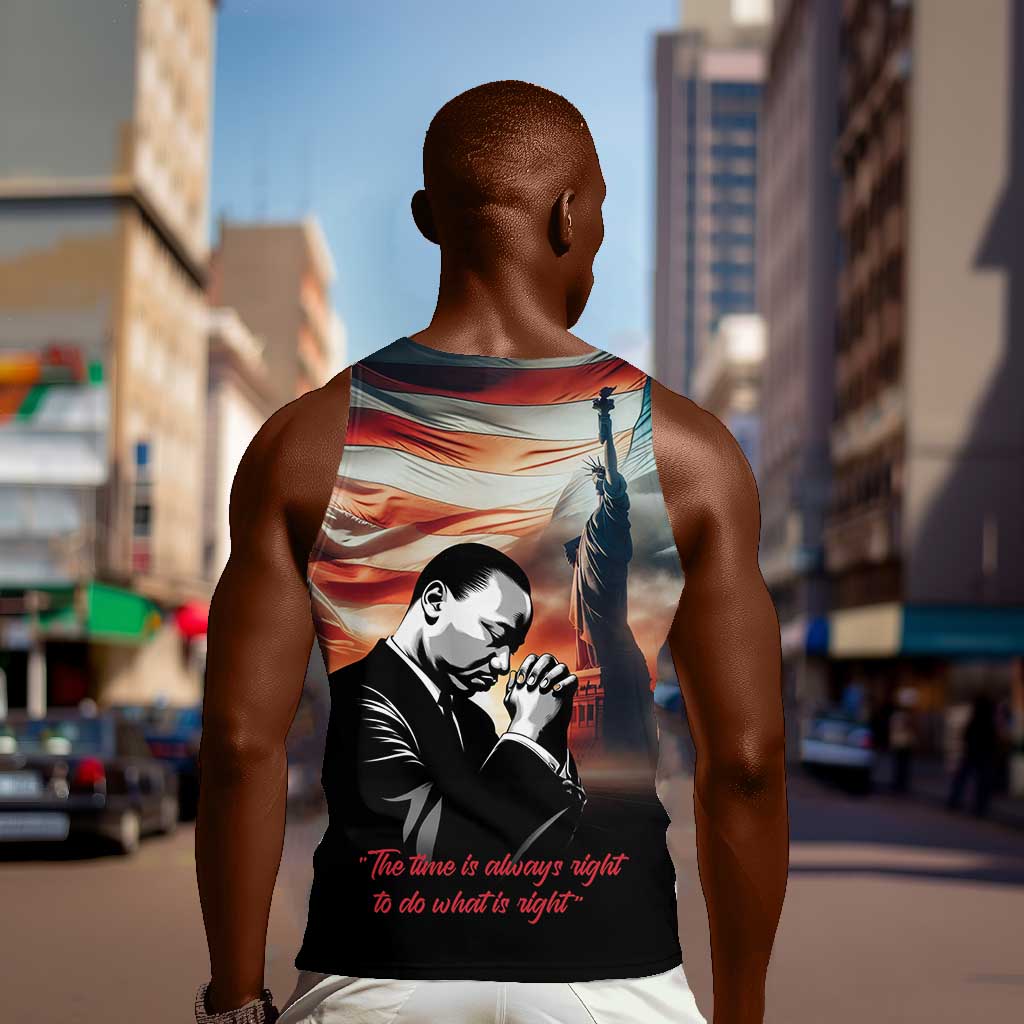 Happy MLK Day Men Tank Top Black Americans Leaders I Have a Dream