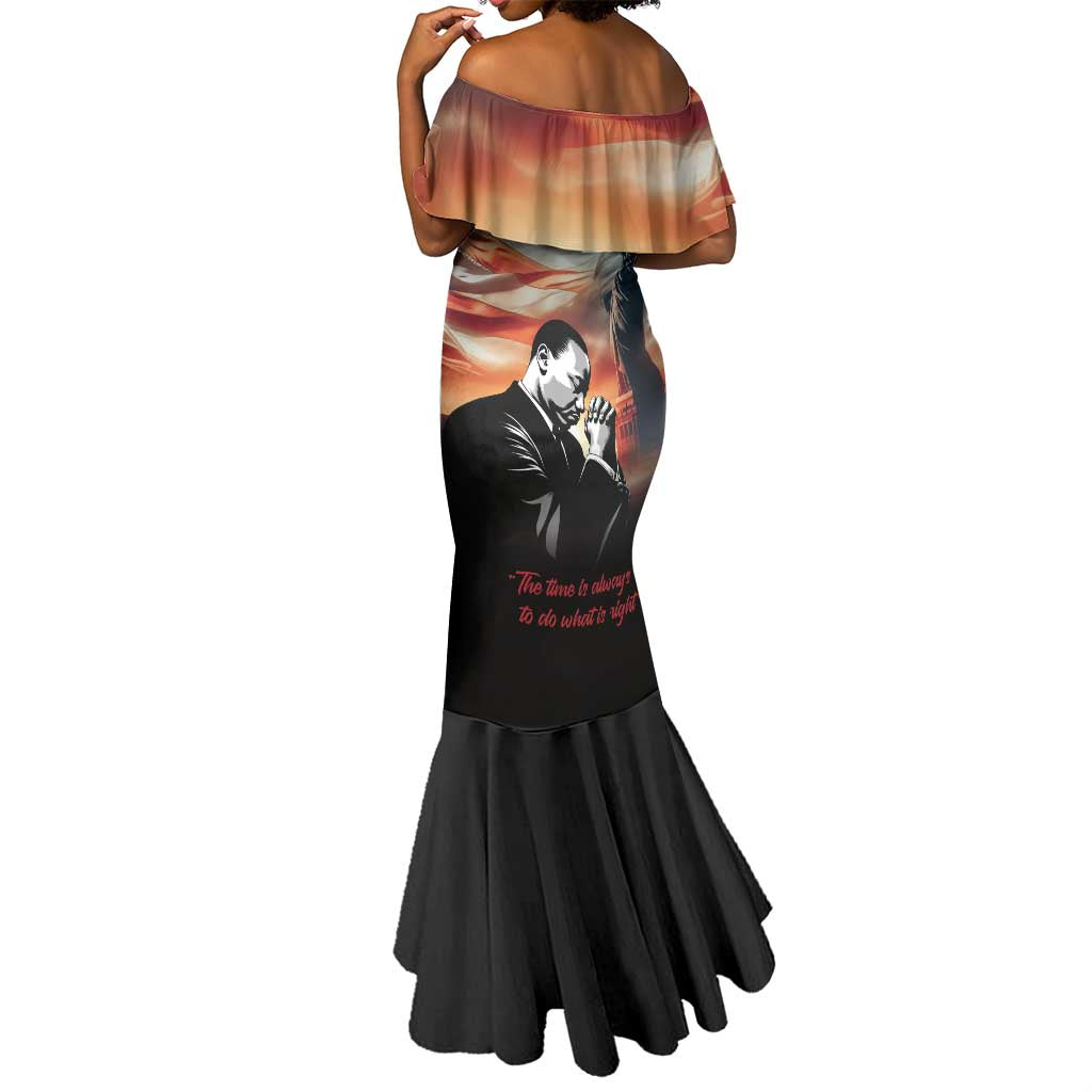 Happy MLK Day Mermaid Dress Black Americans Leaders I Have a Dream