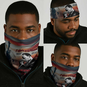 Happy MLK Day Neck Gaiter Black Americans Leaders I Have a Dream LT18
