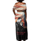 Happy MLK Day Off Shoulder Maxi Dress Black Americans Leaders I Have a Dream