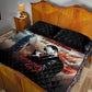 Happy MLK Day Quilt Bed Set Black Americans Leaders I Have a Dream