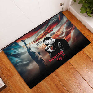 Happy MLK Day Rubber Doormat Black Americans Leaders I Have a Dream